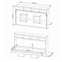 Ver imagem 6 de Cama Articulada de Casal Horizontal com Nichos e Prateleiras CM8043 Branca - Tecnomobili