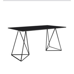 Mesa Escritório Bela Vista Escrivaninha Preto Tampo Preto5 - 2