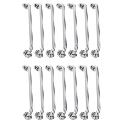 Alça de Apoio Barra 40cm Aço Inox Kit 14 Unidades Acessibilidade Idoso Deficiente Cadeirante Seguran