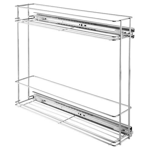 Porta Latas Duplo 6300 de Fixação Lateral 115x420x460mm Cromado Masutti Copat 01 Unidade