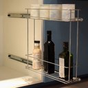 Ver imagem 2 de Porta Latas Duplo 6300 de Fixação Lateral 115x420x460mm Cromado Masutti Copat 01 Unidade
