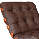 Ver imagem 4 de Poltrona Decorativa Laura 65cm Couro Cinza - Sallar Home