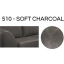 Ver imagem 2 de Poltrona Decorativa Laura 65cm Couro Cinza - Sallar Home