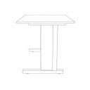 Ver imagem 7 de Mesa de Escritório com Pés de Ferro 120x60cm Studio Branco/Cristal