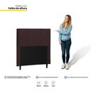 Ver imagem 3 de Cabeceira Cama Box Solteiro Donna 90Cm Marrom
