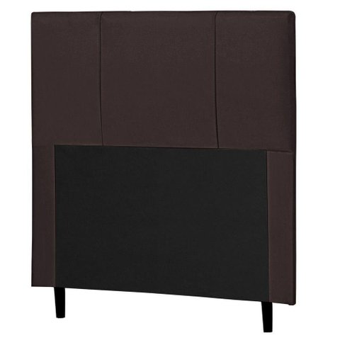 Cabeceira Cama Box Solteiro Donna 90Cm Marrom