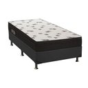 Ver imagem 1 de Cama Box Solteiro: Colchão Espuma Ortobom D45 Light Saúde Ortopilow + Base CRC Suede Black(88x188)