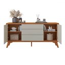 Ver imagem 3 de Balcão Buffet Ares 2 Portas 3 Gavetasnaturalle/off White - Mavaular