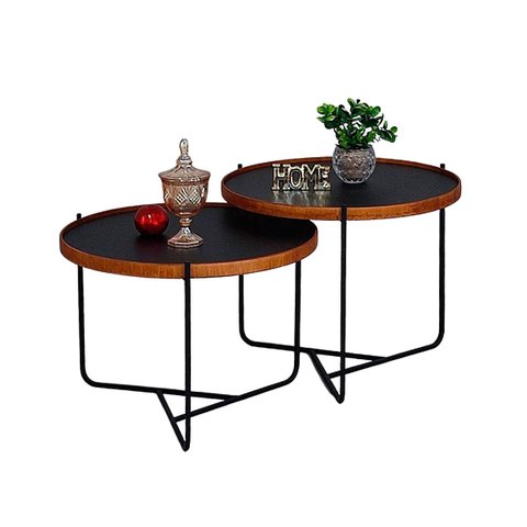 Mesa Centro Apoio Conjunto Canto Sofá Pequena Madeirado Mesinha Ambiente Casa Recepção Madecor Tampo