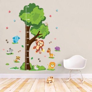 Régua de Crescimento Infantil Selva - 01 Kit Infantil com Régua