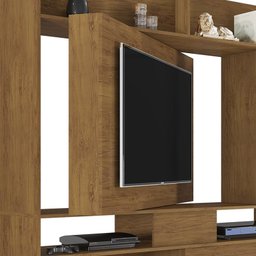 Estante Home Divisor de Ambientes Versus para TV até 50” Freijó - PR Móveis - 4