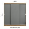 Guarda-roupa Casal Madesa Reno 3 Portas de Correr - 4