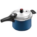 Ver imagem 1 de Panela de Pressão Fechamento Externo 4,5l Antiaderente Azul
