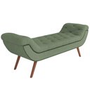 Ver imagem 2 de Puff Recamier Decorativo com Tachas 195 cm Santorini P05 Bouclê Oliva - Lyam Decor