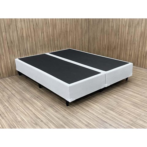 Base Box Bipartido King Corino Linhão Palha 37x192x203 An