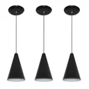 Ver imagem 1 de Lustre pendente Balcão cozinha Preto 03 un
