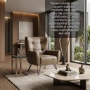 Ver imagem 4 de Poltrona Decorativa Malta Pes Ferro Courino Tcs 729 Moll