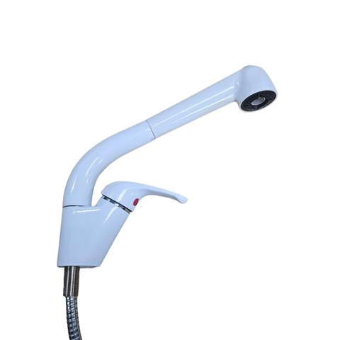 Monocomando de Cozinha Piralla Ducha Estensivel Gourmet Branco 2070 Piralla Parilla 2070- Ducha Retr