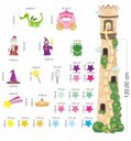 Ver imagem 2 de Régua de Crescimento Infantil Torre da Princesa - 01 Kit Infantil com Régua