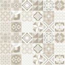 Ver imagem 3 de Adesivo Destacável Azulejo Coimbra Marrom Claro - 15 x 15cm - 36 unidades