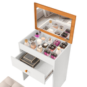 Ver mais imagens de Penteadeira Compacta C/ Espelho e Gaveta Ideal P/ Maquiagem