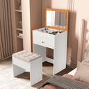 Ver imagem 1 de Penteadeira Compacta C/ Espelho e Gaveta Ideal P/ Maquiagem