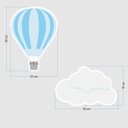 Ver imagem 3 de Adesivo Destacável Nuvens e Balões - Azul