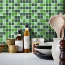 Ver imagem 1 de Papel de Parede Pastilha Clássica Mix - Várias Cores - Verde