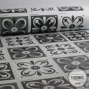 Ver imagem 3 de Adesivo Destacável Azulejo Tortosa Preto e Branco - 10 x 10cm - 90 unidades