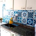 Ver imagem 3 de Adesivo Destacável Azulejo Manresa Azul - 15 x 15cm - 36 unidades