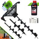 Ver imagem 5 de Kit Perfurador Menegotti Mps52 52cc 1,8hp com Brocas 80x10cm 80x15cm 80x20cm + Óleo Toyama