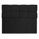 Ver imagem 5 de Cabeceira Solteiro 0,90m Nina Suede - Pallazio Cor Preto