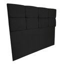 Ver imagem 3 de Cabeceira Solteiro 0,90m Nina Suede - Pallazio Cor Preto