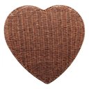 Ver imagem 1 de Lugar Americano Coração de Rattan Plástico Mesclado - Lyor