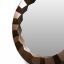 Ver imagem 4 de Espelho Decorativo Redondo com Moldura de Plastíco 3D Rosê 55x55 cm - D’Rossi