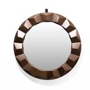 Ver imagem 1 de Espelho Decorativo Redondo com Moldura de Plastíco 3D Rosê 55x55 cm - D’Rossi