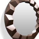 Ver imagem 3 de Espelho Decorativo Redondo com Moldura de Plastíco 3D Rosê 55x55 cm - D’Rossi