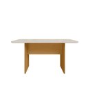 Ver imagem 3 de Mesa Cairo 160x90 Tp MDF/Vd Marrom/Nature/Off White
