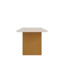 Ver imagem 4 de Mesa Cairo 160x90 Tp MDF/Vd Marrom/Nature/Off White