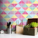 Ver imagem 2 de Adesivo Destacável Azulejo Triângulo Candy - 20 x 20cm - 18 unidades