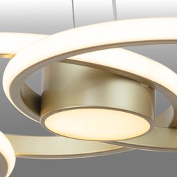 Lustre Pendente Lumier Capri 48w 84x29cm Led Dourado Bivolt - 2