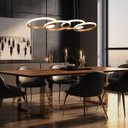 Ver imagem 5 de Lustre Pendente Lumier Capri 48w 84x29cm Led Dourado Bivolt