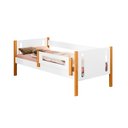 Ver imagem 2 de Cama de Solteiro Mirela com Grade de Proteção - Branco/Mel