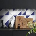 Ver imagem 1 de Adesivo Destacável Azulejo Retângulo Azul - 20 x 20cm - 18 unidades