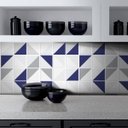 Ver imagem 2 de Adesivo Destacável Azulejo Retângulo Azul - 20 x 20cm - 18 unidades