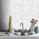 Ver imagem 1 de Papel de Parede Pastilha Colmeia Mix - Várias Cores - Cinza