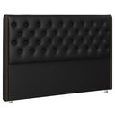 Ver imagem 1 de Cabeceira Casal King 195 Cm Flora Corano Preto - Nexta Casa