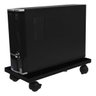 Suporte Para CPU de Computador Com Rodinhas em MDF 18mm 20x40cm - Wp Connect Suporte CPU Preto - 2