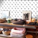 Ver imagem 1 de Papel de Parede Pet Shop Patas Cachorro - Várias Cores - Branco