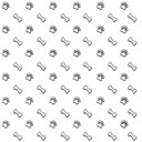 Ver imagem 3 de Papel de Parede Pet Shop Patas Cachorro - Várias Cores - Branco